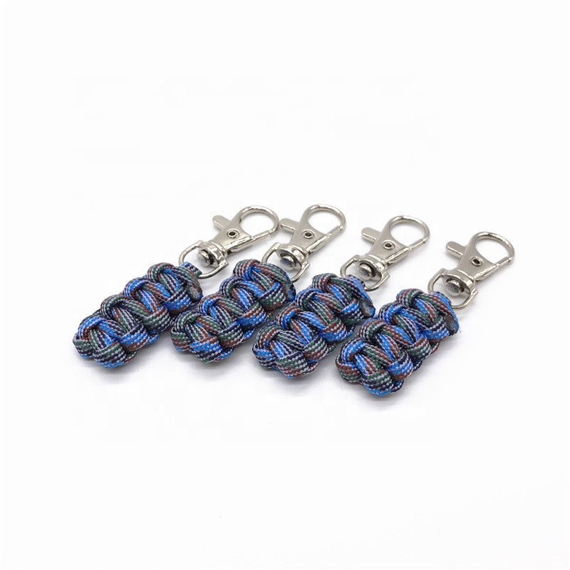 Бесплатная доставка ручной работы нейлон paracord ткань молния тянет пользовательские молнии тянет для рюкзак и одежда