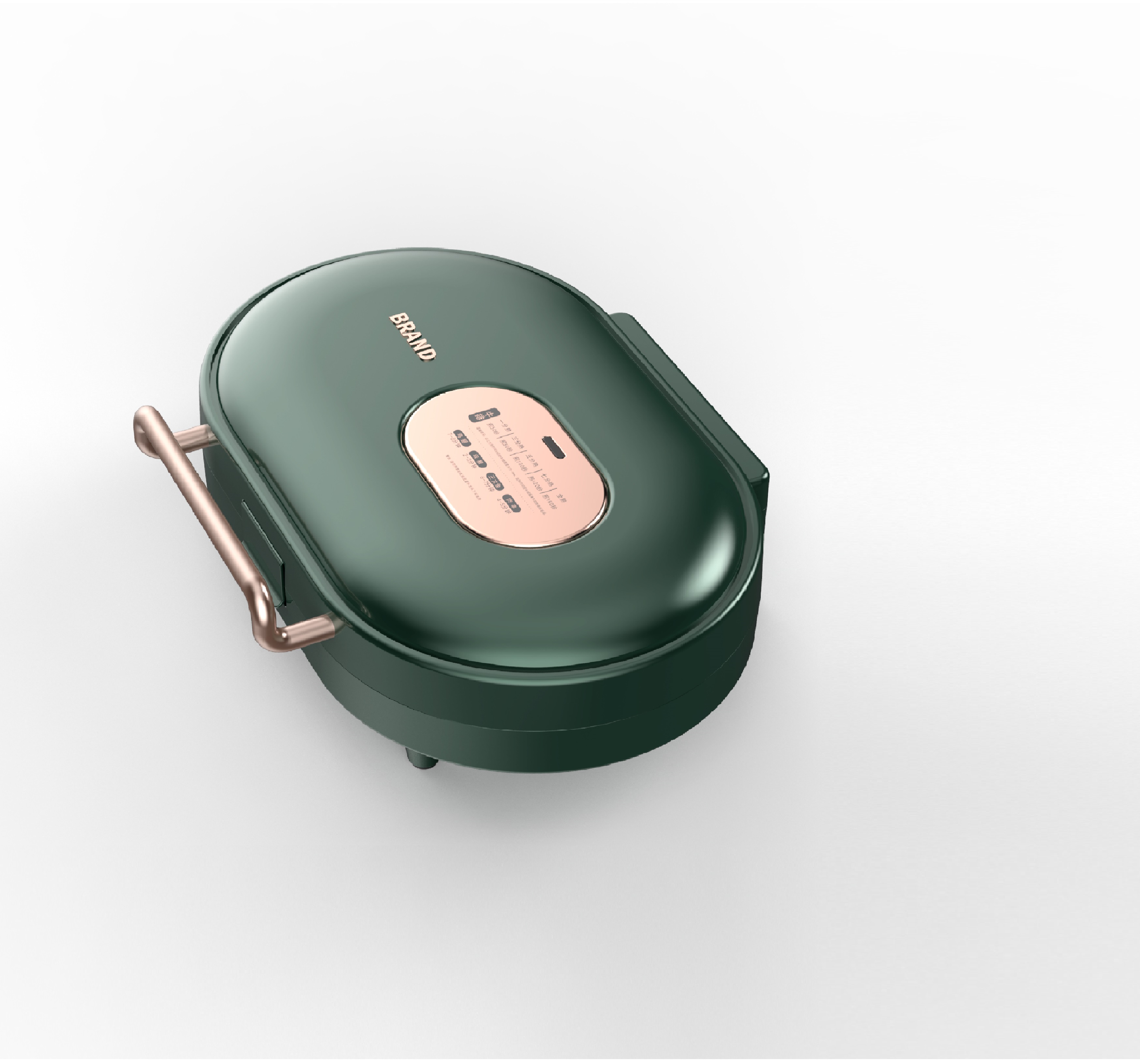 Thermostatically controlled multifunctional detachable plates electric 2-slice sandwich maker custom plates pizza maker