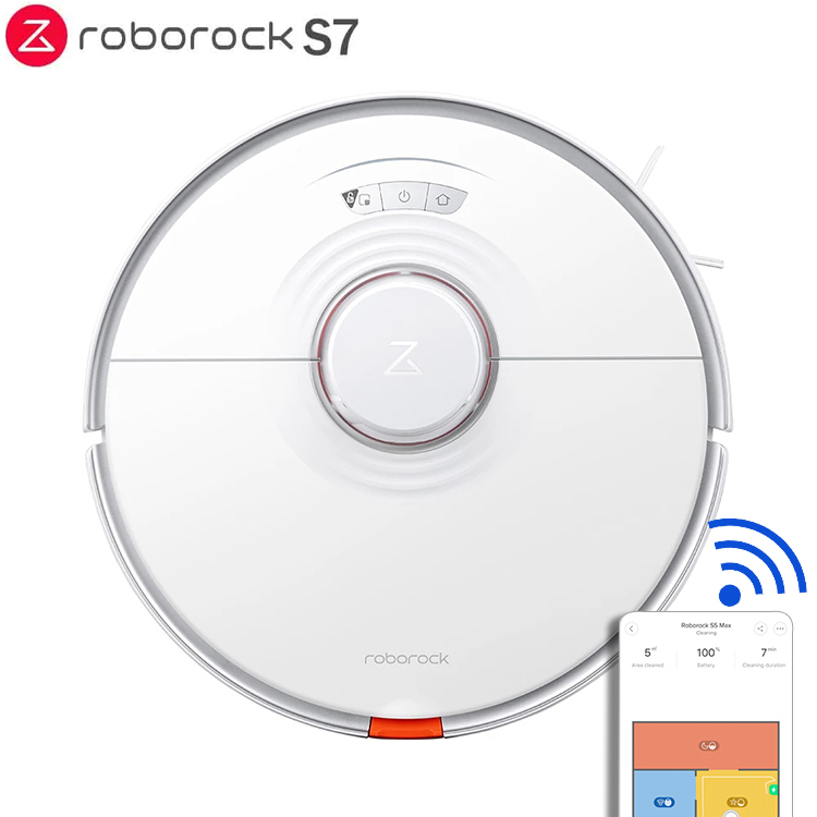 Робот-пылесос Xiaomi Roborock S7 ультразвуковой, 2500 па, 5200 мАч