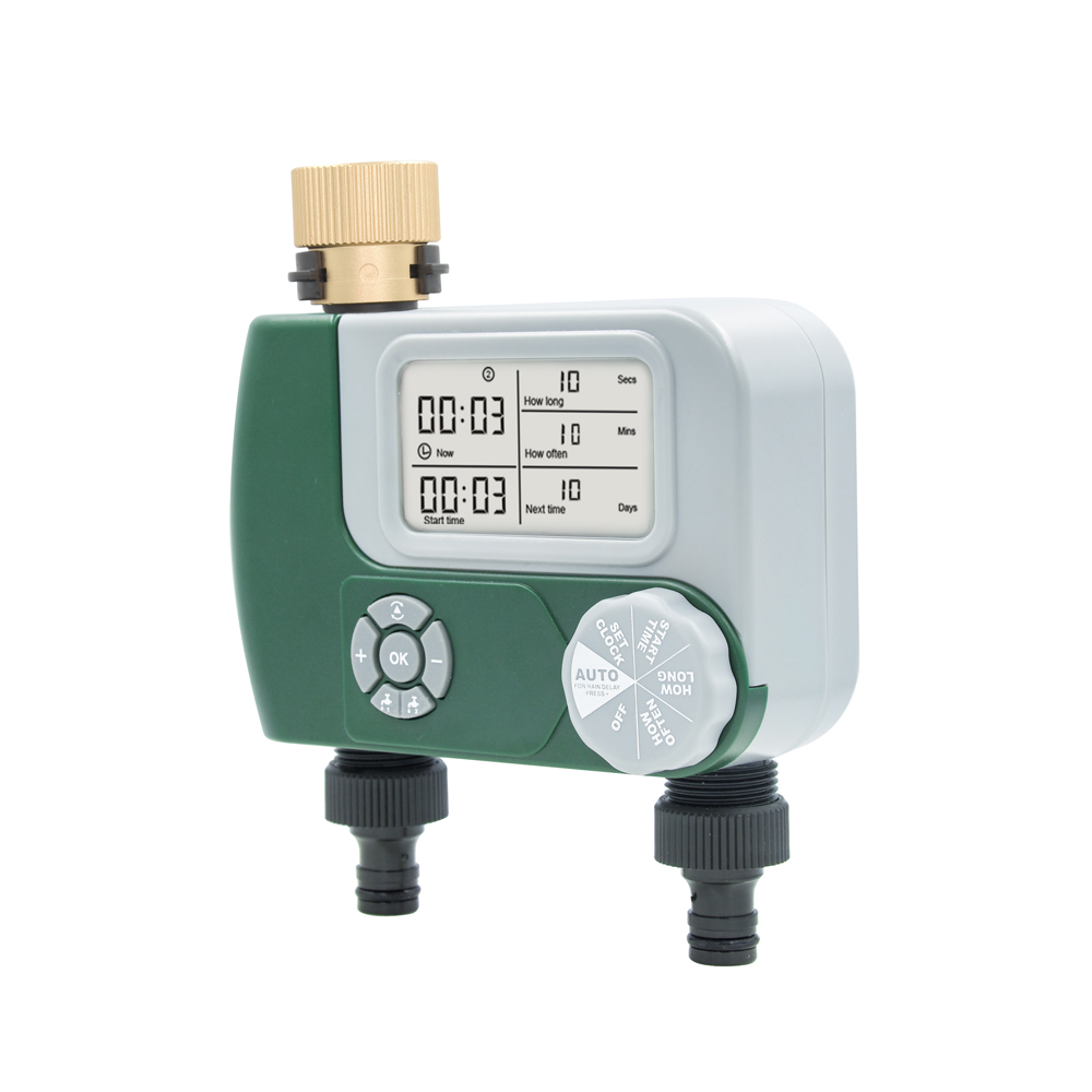 Boxi Electronic Garden Smart Automatic 2 outlet dual water timer