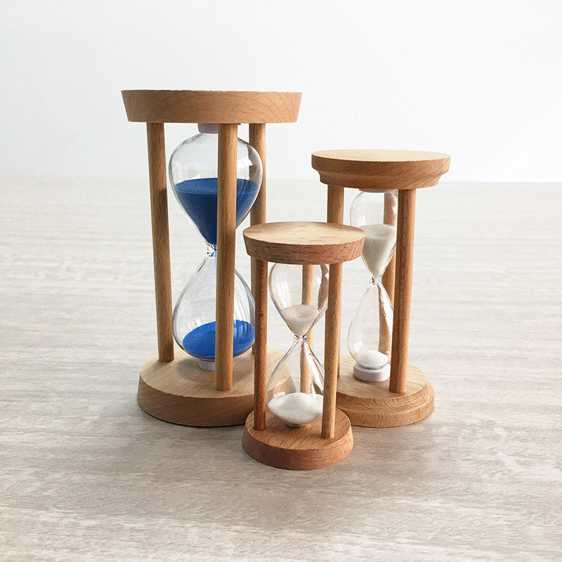 Factory Wholesale Price Table Clock Custom Hourglass Sand Timer 60 Minute wooden hourglass Glass Sand Timer Houglass