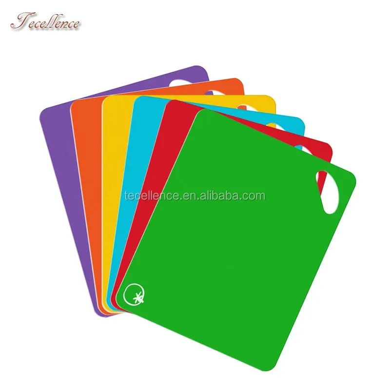 Custom PP Cutting Mats Set Vegetable Cutting Board Plastic Colour Coded Chopping Board for Kitchen