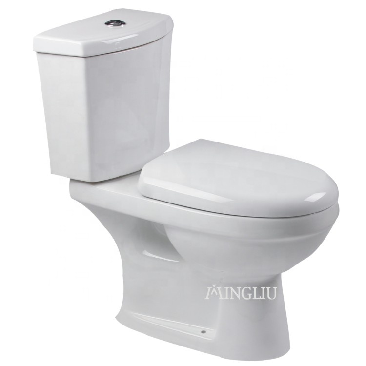 High grade bathroom sanitary ware porcelain two piece western toilet wc