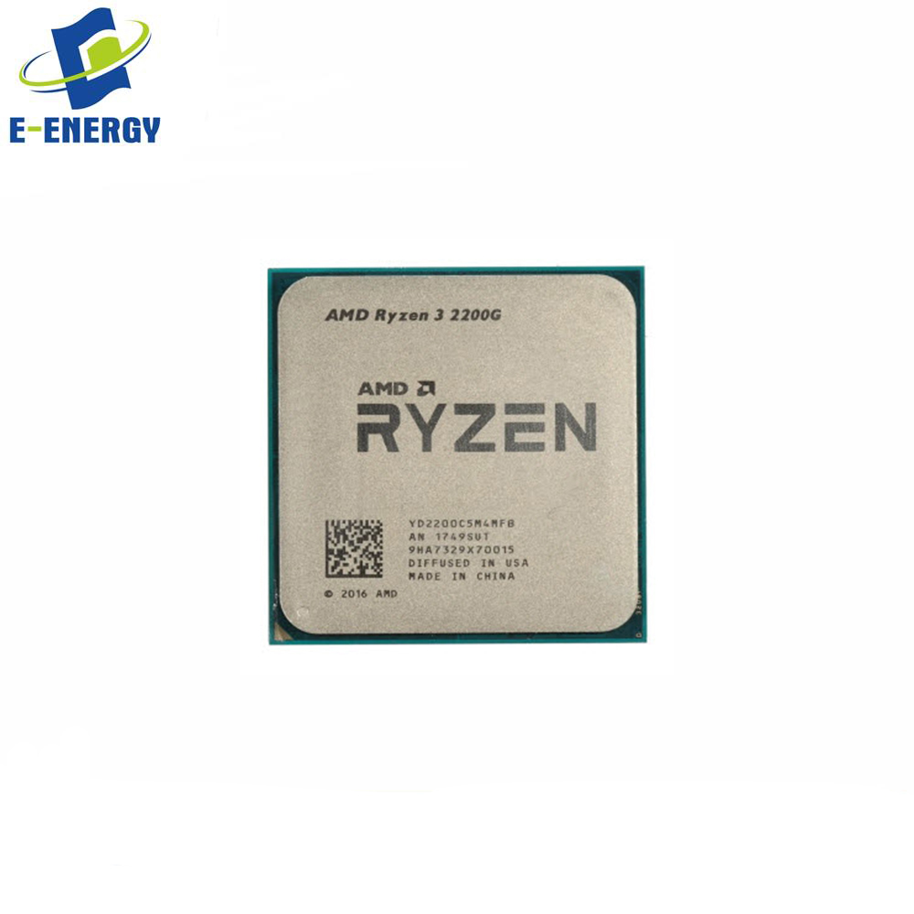 Четырехъядерный процессор AMD R YZEN 3 2200G, 3,5 ГГц, разъем AM4 65 Вт, настольный процессор YD220BC5M4MFB