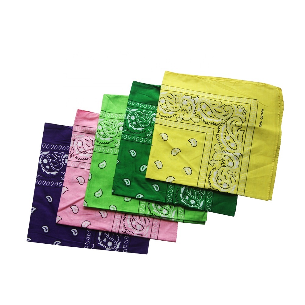 52x52cm Custom Bandana Fabric 100% Cotton Bandana
