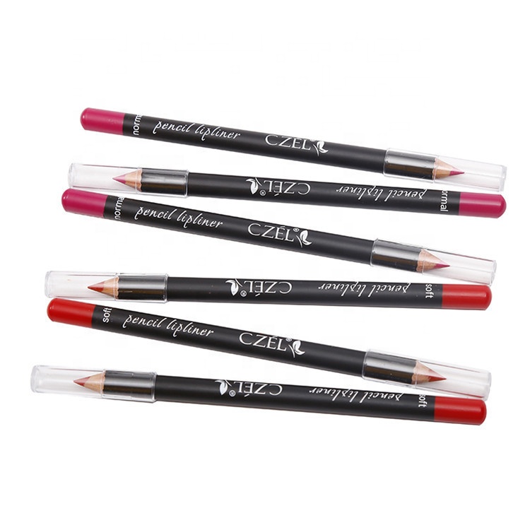 Wholesale Easy To Color Nude Lipliner, Cosmetics Wood Lipliner Private Label Lip Liner Pencil