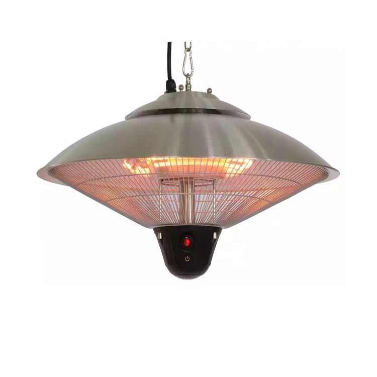 patio restaurant coffee bar stainless umbrella type 900W 1200W 1500W 2200W remote control hanging electric heating appliance