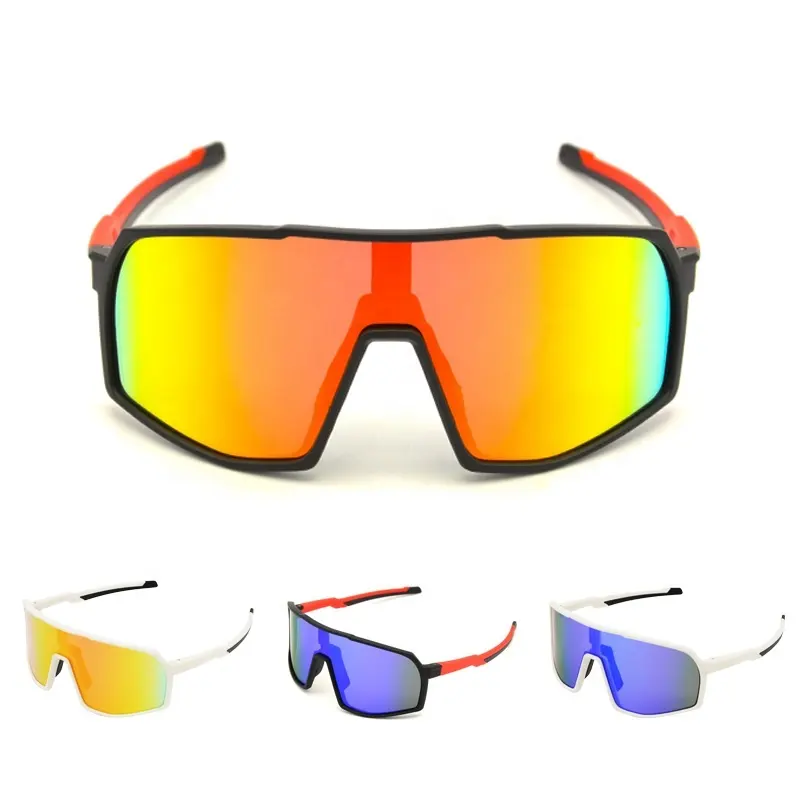 Солнцезащитные очки для езды на велосипеде на весь экран велосипедные очки сменные линзы из поликарбоната небьющиеся Легкие спортивные очки
