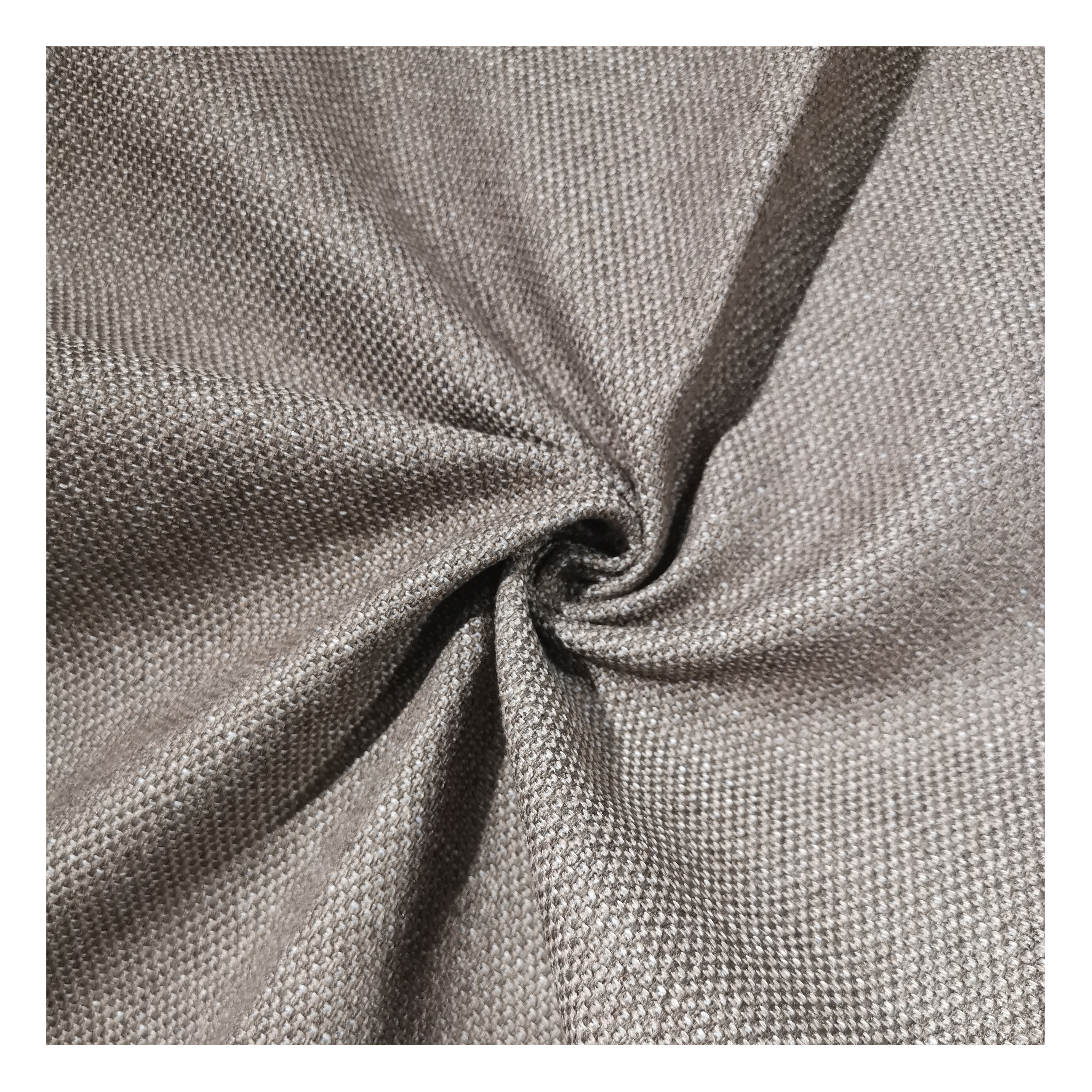XDR1053 China sofa fabric manufacturer wholesale new item 100% polyester linen look sofa fabric for cushion curtain upholstery