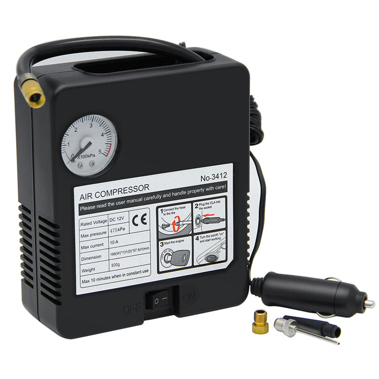 Automatic Mini Tire Inflator Pump Air Compressor
