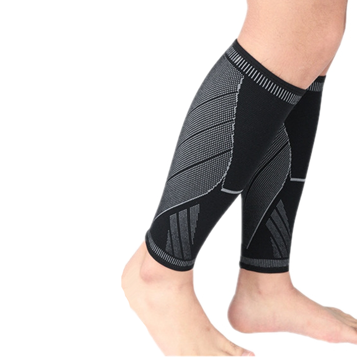 Wholesale Knitted Elastic Breathable Football Shin Brace Leg Guard Protector