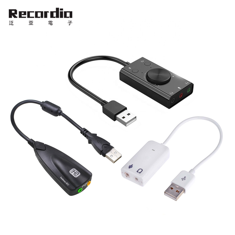 GAZ-AU2 звуковая карта с интерфейсом USB 7,1 канал 5HV2 3D аудио адаптер карты с микрофоном звуковая карта