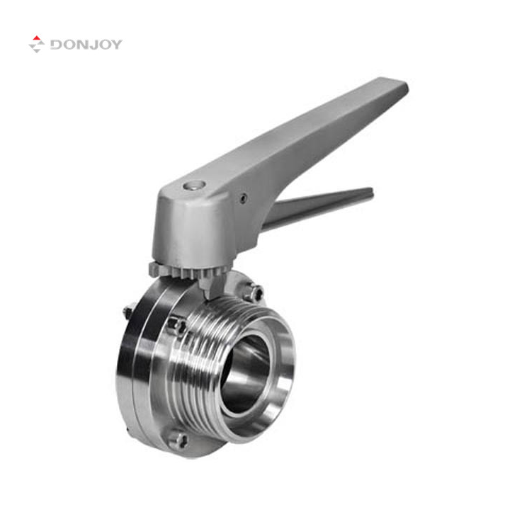 DONJOY 304 316L многопозиционный ss резьбовой ручной клапан-бабочка санитарный клапан-бабочка