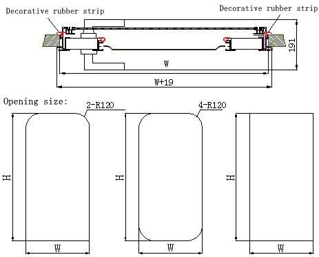 TONGFA superior quality aluminum alloy door frame Single point electronic card lock Trailer door