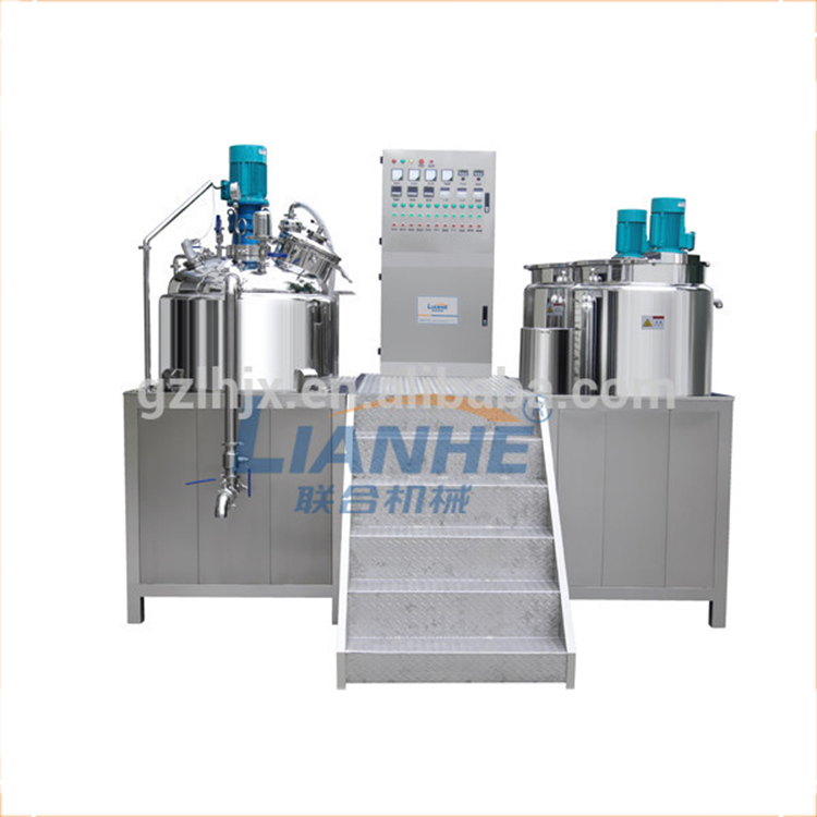 New design tiltable type vacuum emulsifying tank