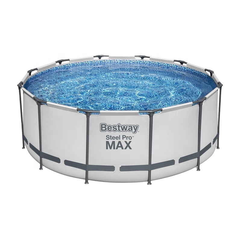 Bestway 56420 12 футов x 48 дюймов, эллиптическая плоская труба, плавательный бассейн, открытый круглый над землей, семейный бассейн, набор