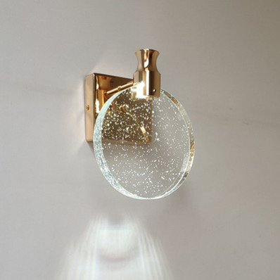 Simple Bedroom Living Room Crystal Led Wall Lamp Bathroom Make-up Lamp Mirror Front Wall Lamp