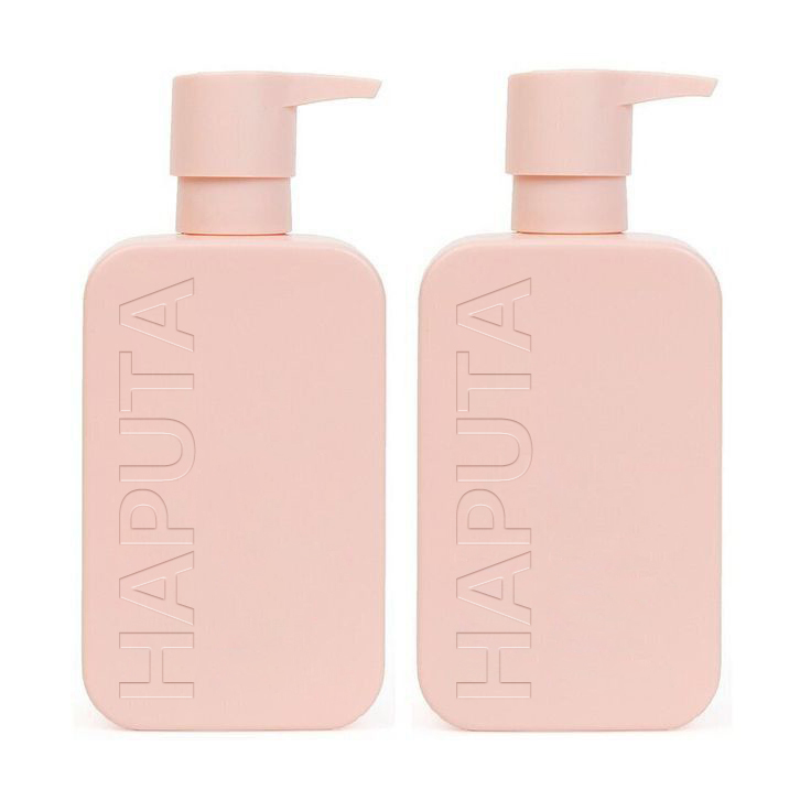 Square Body Fine Beauty Product Mist Hair Conditioner Dispenser Empty Lotion Pump Shampoo Bottle HDPE Plastic Wholesale 350 Ml