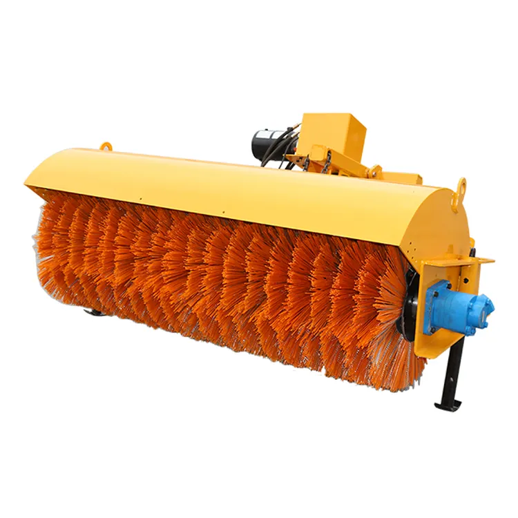 High Efficiency RAY Hydraulic Snow Sweeper Snow Plow Cleaning Machine For Skid Steer Loader