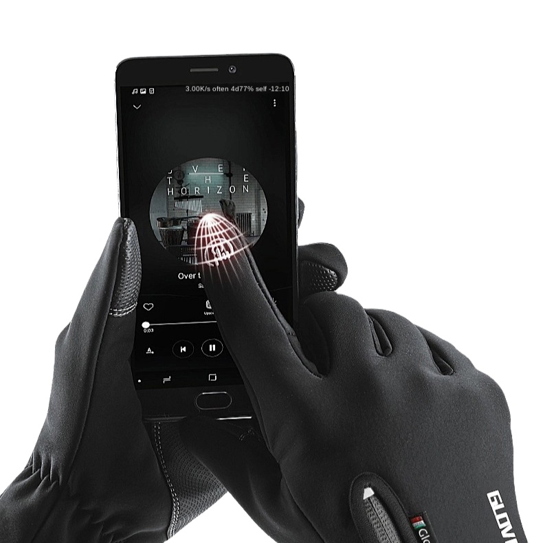 DB03 Wholesale Screen Touch Skiing Windproof Riding Motorcycle Winter Warm Men Women Running Leather Gloves
