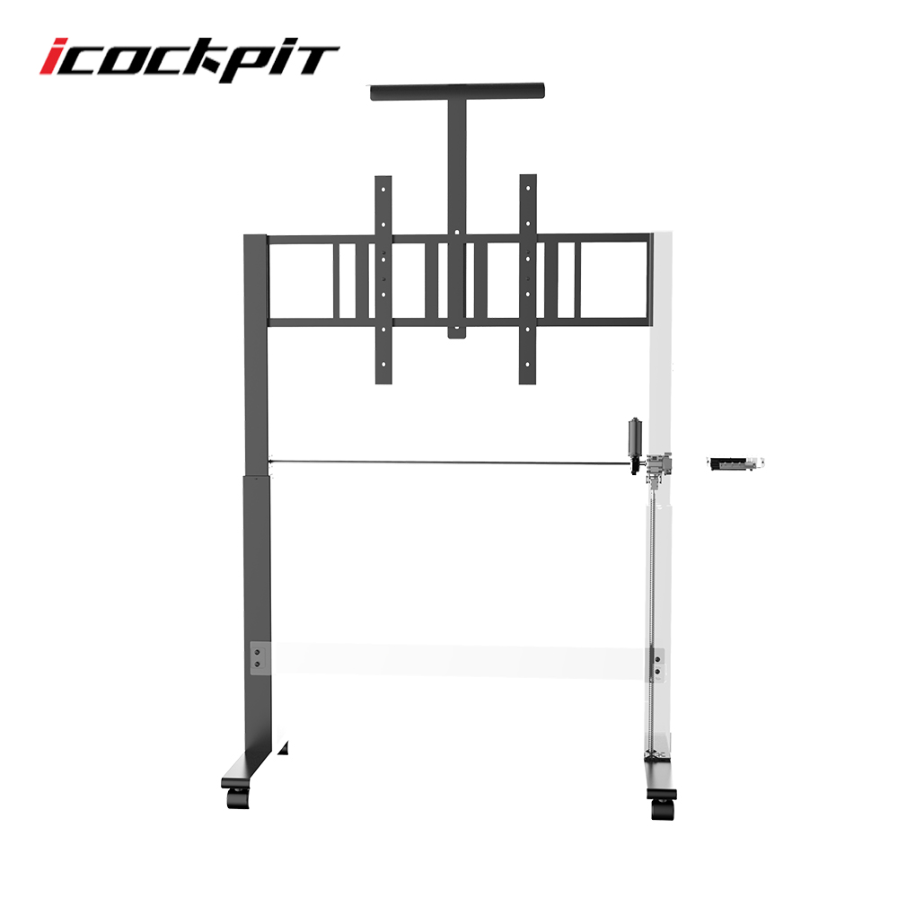 Icockpit Latest Design Motorized Tv Lift Smart Height Adjustable Tvs Mount Modern Tv Stands With Remote Controller