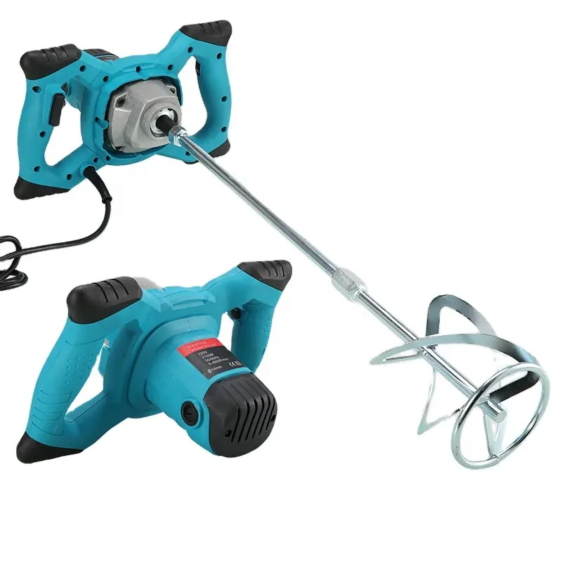 2100w Portable Electric Concrete Cement Plaster,Grout Paint Thinset Mortar Paddle Mixer Pro Drill Mixer Stirring Tool
