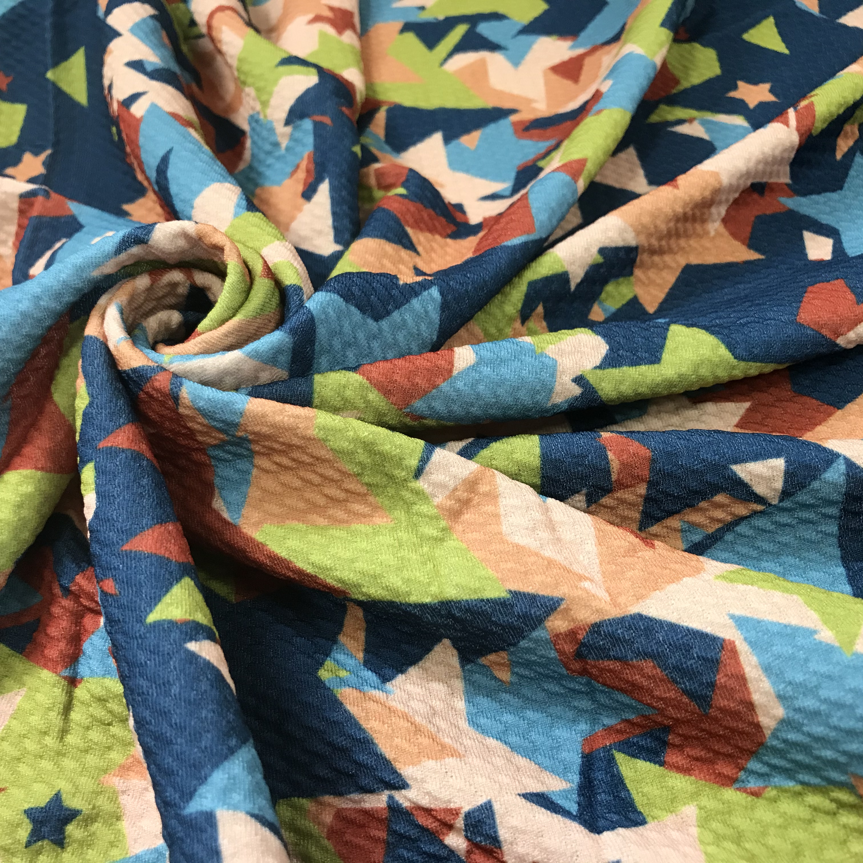 No MOQ In Stock Bullet/liverpool Texture Fabric Knit Custom Printing Jacquard For Garments