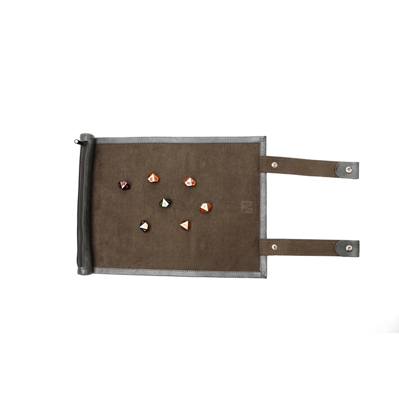 Leather Rolled Portable Lightweight Vintage Backgammon Game Set for Traveling