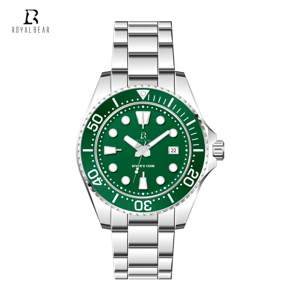 Waterproof oem luxury vintage man mechanical automatic diver watch