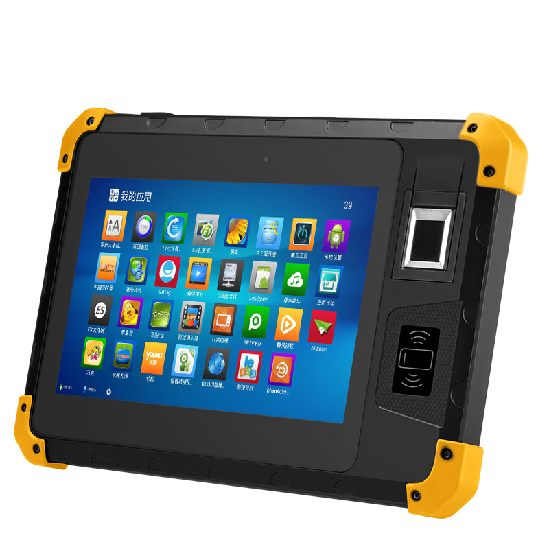 Прочный 8 дюймов промышленный Android Mtk Octa Core Gps планшетные компьютеры сканер biomtric планшет отпечатка пальцев