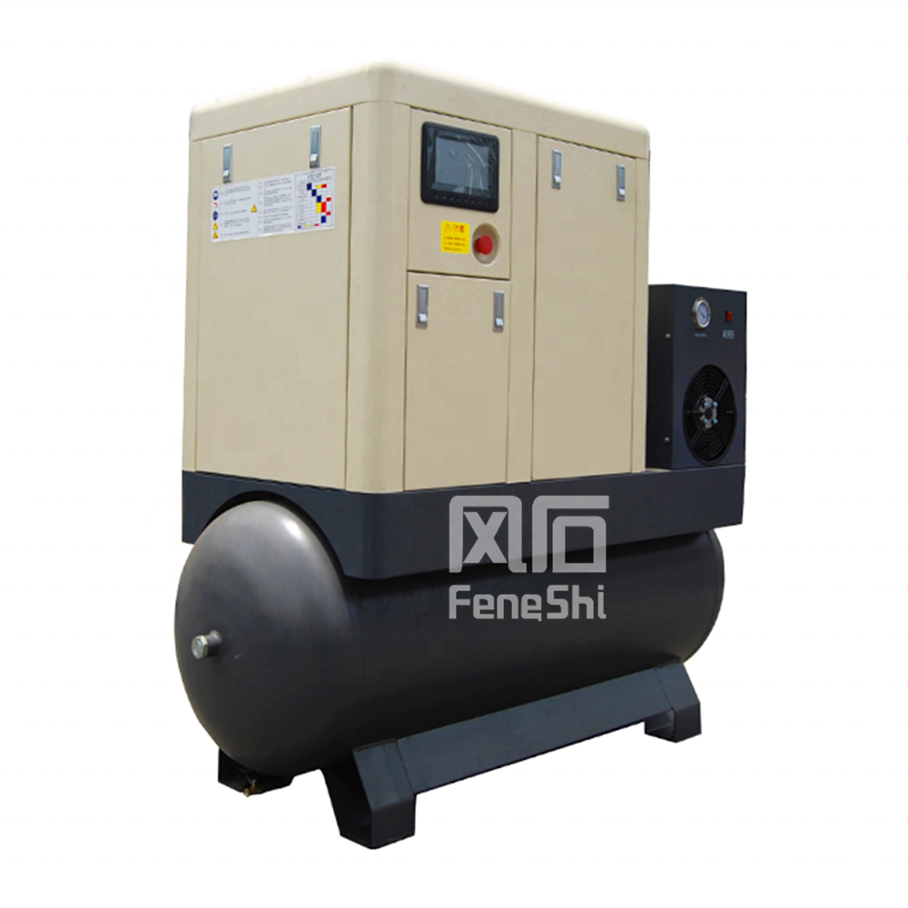 Комбинированный винтовой воздушный компрессор с низким уровнем шума 10hp 15hp 20hp с Dyer Air и 500 литром