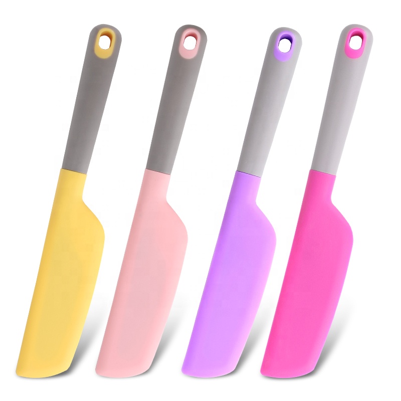 Large Size Colorful Silicone Ice Cream Butter Stirring Tool Pastry Scraper Kitchen Cake Cooking Baking Spatula