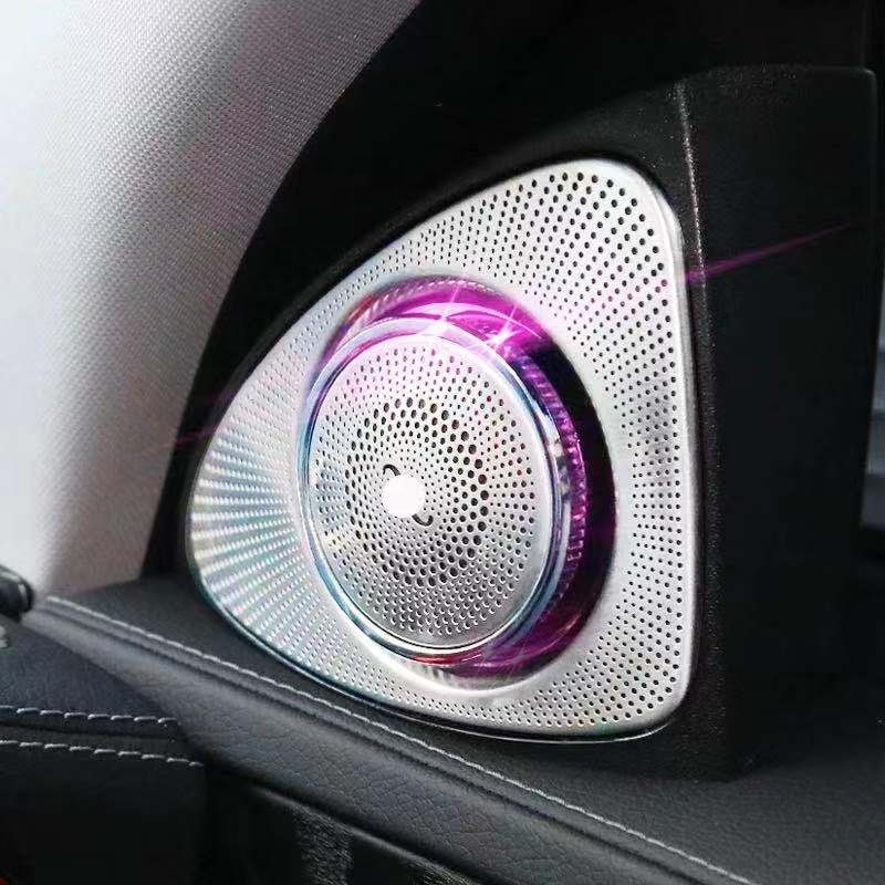 Заводские 3D роторные высокочастотные динамики с окружающим светом для Mercedes benz E-class w213 2016-2020 с 64 цветами