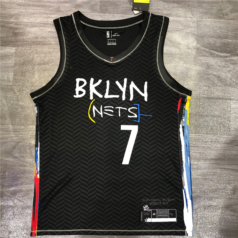 Новинка 2021, баскетбольная Футболка BKLYN City Edition Durant #7 Irving #11Jordan #6 #22 #26, мужская спортивная футболка высокого качества