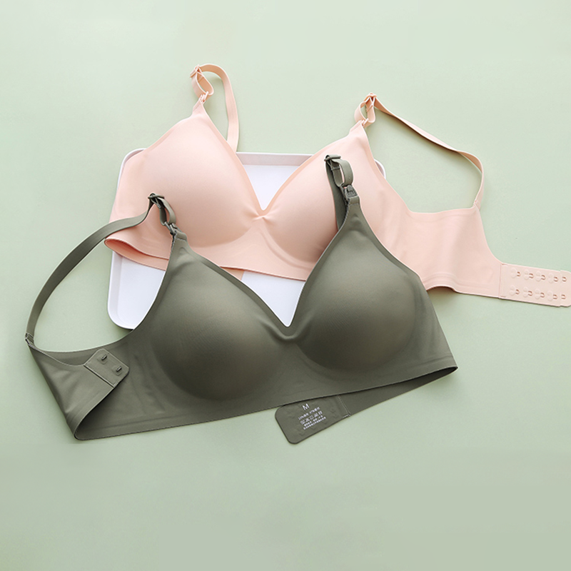 New Fashion Luxury Design Women Wire Free Easy Nursing Breastfeeding Sports Bra