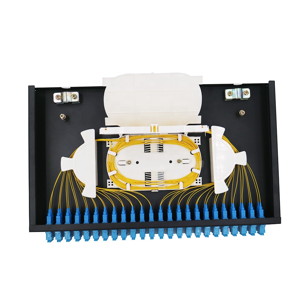FTTH 12-24 ядра SC/FC/ST/LC стойка для монтажа, Сращивание волоконно-оптической коммутационной панели/коробка для завершения/ODF