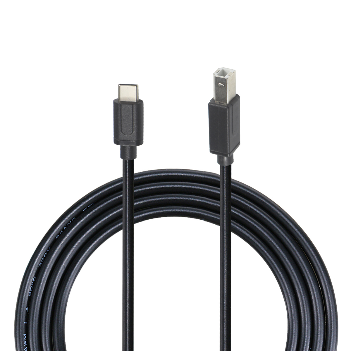 USB C Midi Cable Printer Scanner Cord USB 2.0 480 Mbps Speed Type C to USB B Cable for Midi Controller Piano