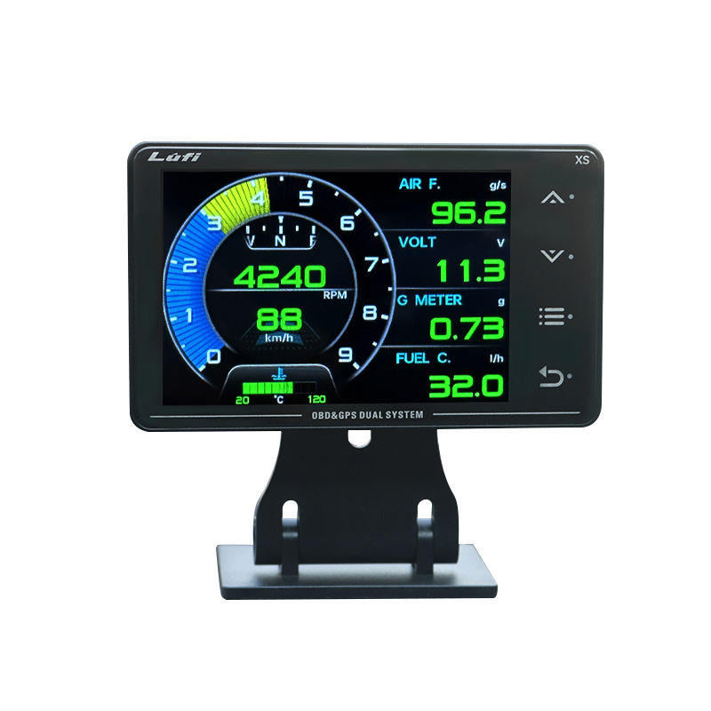 Новый датчик Lufi XS OBD + GPS, автомобильный Мультифункциональный измеритель температуры воды, температуры масла, гироскопа, ЖК-дисплей