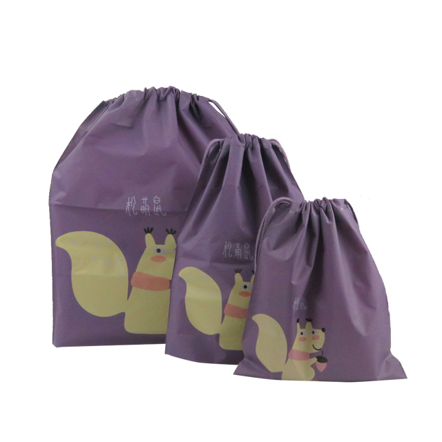 OEM/ODM Travel Shoe Bags Dry Wet Separation Nylon Bag Dustproof Polyester Drawstring Bag For Shoes