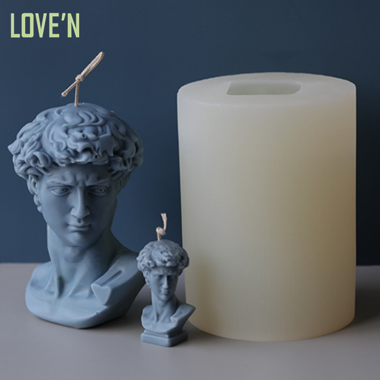 Силиконовая форма LOVE'N custom LV0123S для восковой скульптуры с головкой Давида