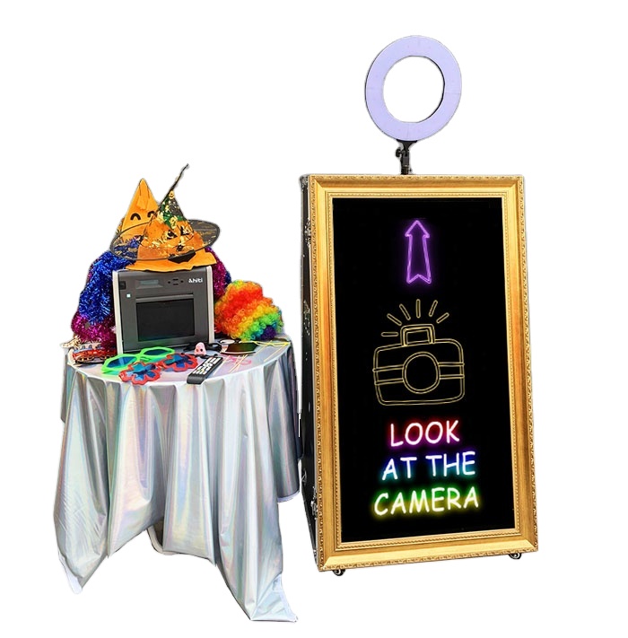 Smart Touch Screen Photo Booth для продажи 55 дюймов волшебное зеркало Photo booth для рождественское событие
