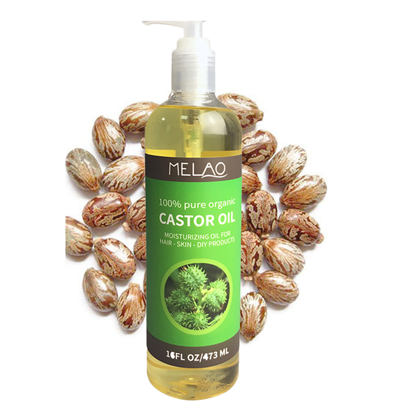 OEM/ODM Private label 100% Pure Bulk Sale Organic Melao Skin Care 473ml Raw Castor Oil Jamaican Cold Pressed For Hair Growth