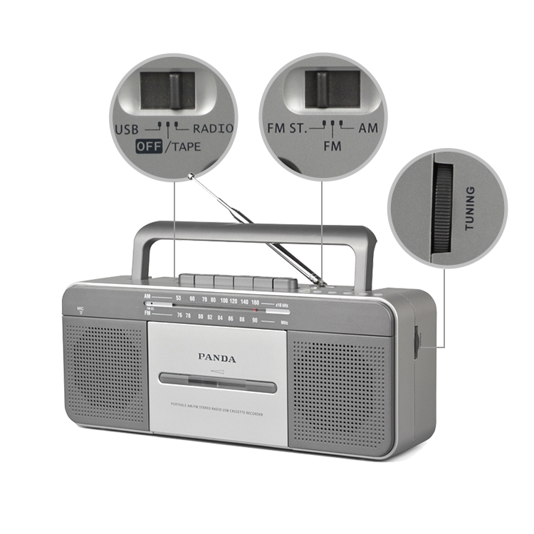 Заводская портативная Классическая винтажная Ретро Am Fm радио стерео Бумбокс кассета магнитофон проигрыватель кассета записывающее устройство