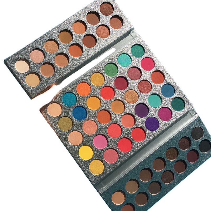 Beauty Glazed 63 оттенка теней для век Палитра мерцающие тени для век Палитра матовые цветные тени для век