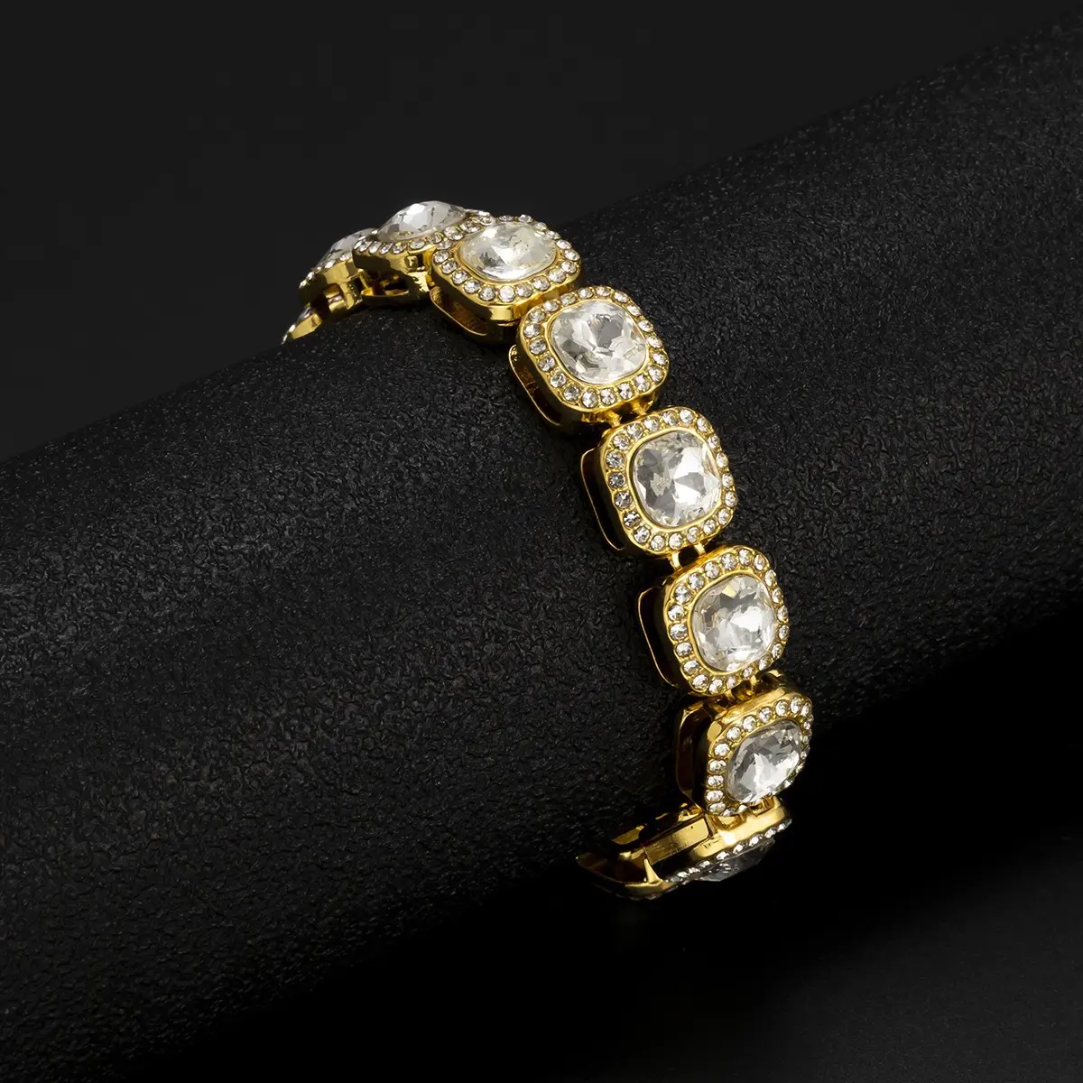 Fashion Diamond Jewelry Women Luxury Gifts Quartz Watch Set Cuban Chain Butterfly Iced out Bracelet Necklace Watch Set
