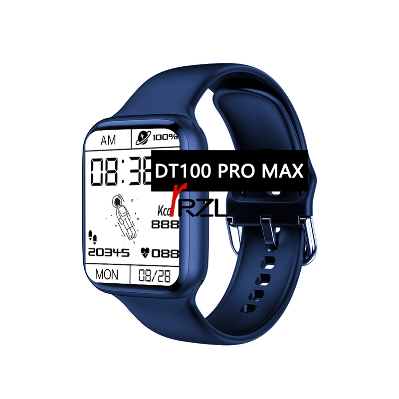 Hot Sale Smartwatch 1.8 Inch Dial Call Music Playback Password Protection Reloj Smart Watch DT100 Pro Max
