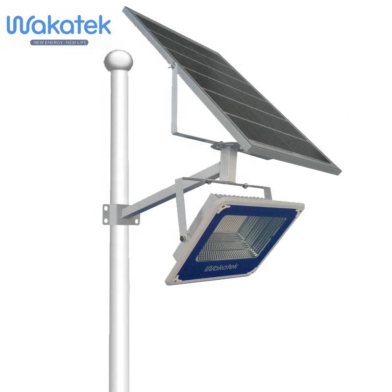 Перезаряжаемый Солнечный Прожектор WAKATEK 200 Вт 300 Вт 400 Вт, Солнечный светодиодный прожектор, отражатель, система освещения