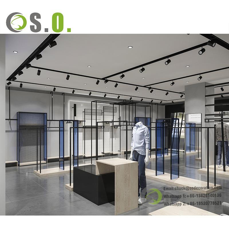 Garment Showroom Interior Design Retail Clothing Store Furniture Fancy Equipment For Clothing Shop