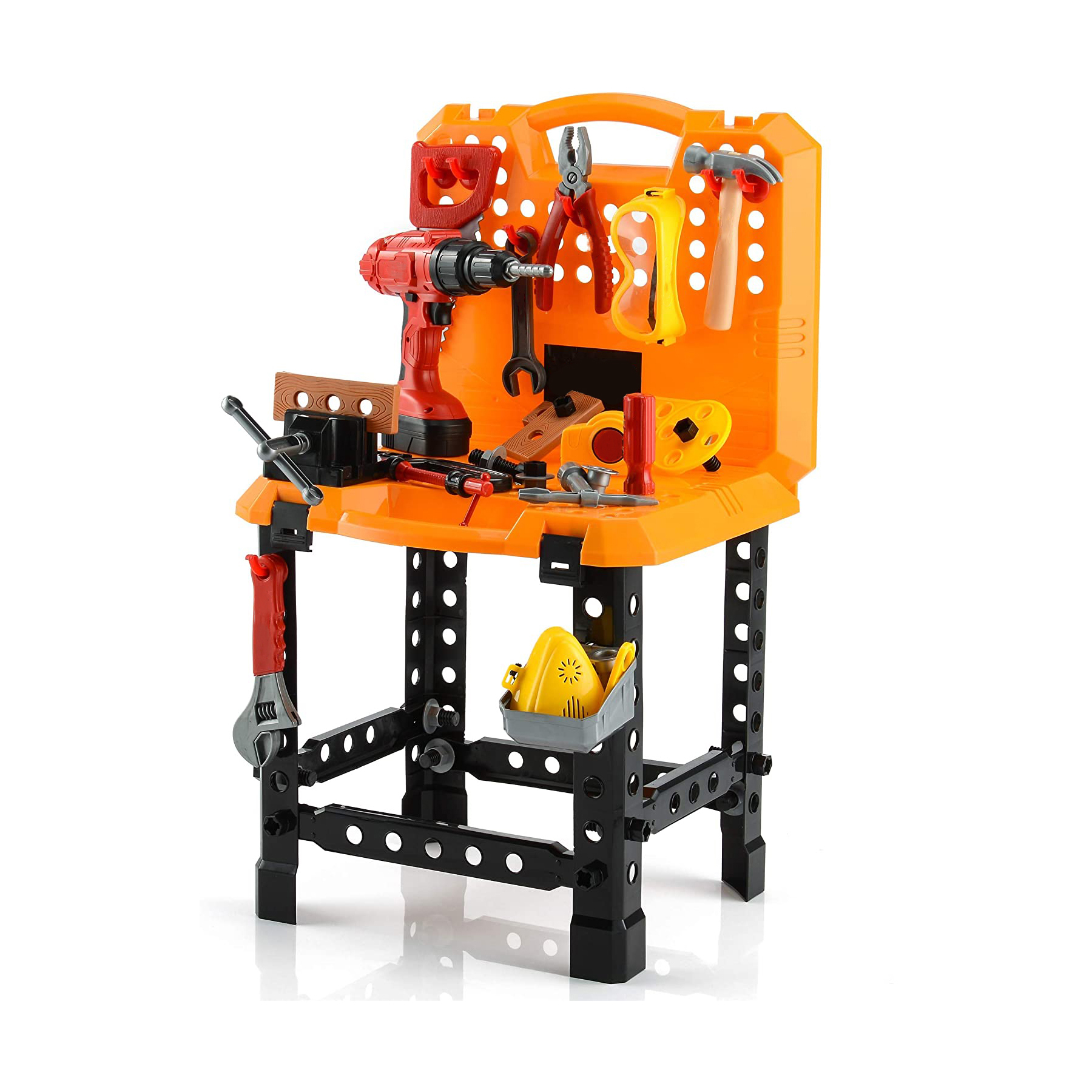 Customized Hot Selling Children Pretend Role Play Kids Plastic Play Set Work Bench Toy For Toddler