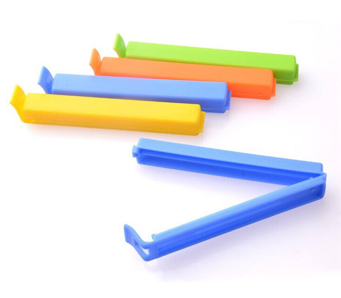 Custom color kitchen bag clip with plastic food sealer clips Custom sealing clip logo can be printed